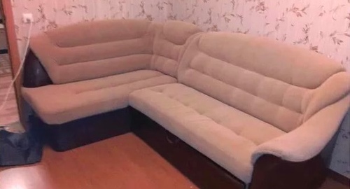 Перетяжка углового дивана. Рассказовка