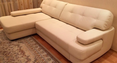 Обивка углового дивана.  Рассказовка